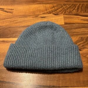 Fluffy minty blue beanie